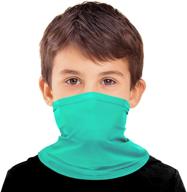 🧣 cooling kids neck gaiter - sun protection face scarf for boys and girls | bandana balaclava headband | christmas gift logo