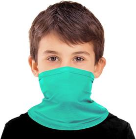 img 4 attached to 🧣 Cooling Kids Neck Gaiter - Sun Protection Face Scarf for Boys and Girls | Bandana Balaclava Headband | Christmas Gift