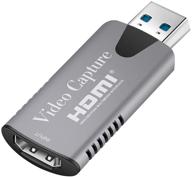 🎥 экзука аудио видео захват карты 4k cam link card hdmi в usb 2.0 - полный hd 1080p - игры, стриминг, обучение, видеоконференция - gray-1 логотип