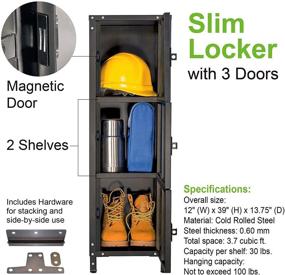 img 3 attached to 🚪 All-Space Weathered Finish Door Locker