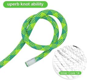 img 1 attached to X XBEN 10.5mm UIAA Dynamic Climbing Rope 20M(65FT) 35M(115FT) 45M(150FT) 60M(200FT) 75M(246FT) - Safety Nylon Kernmantle Rope for Rock, Tree, and Ice Climbing, Rappelling, and Rescue