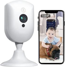 img 4 attached to 📷 Камера с WiFi 1080p для животных и детского монитора с функцией звукового/движения обнаружения, ночного видения, двусторонней аудиосвязи, записи видео - работает с Alexa для домашнего наблюдения, безопасности ребенка и мониторинга животных.