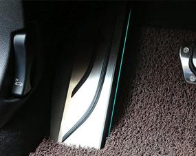 img 1 attached to 🚀 Улучшите свой BMW F30 F31 3 Серии: накладка на подножку JessicaAlba из нержавеющей стали без сверления с противоскользящим покрытием.