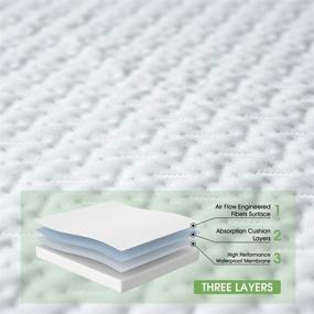 img 3 attached to 🛏️ Reaks King Size Bed Waterproof Fitted Mattress Protector: Stay Cool with Deep Pocket Up to 18'' - Cooling Mattress Pad Cover