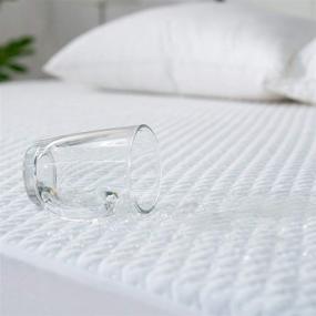 img 1 attached to 🛏️ Reaks King Size Bed Waterproof Fitted Mattress Protector: Stay Cool with Deep Pocket Up to 18'' - Cooling Mattress Pad Cover