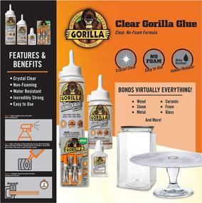 img 2 attached to 🦍 Gorilla Clear Glue - 8 Ounce Bottle: Versatile Tapes, Adhesives & Sealants for Superior Bonding