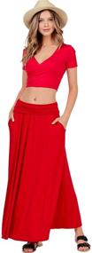 img 4 attached to 👗 DORDOR Shirring Pockets Women's Clothing - Shop Women's Fashion