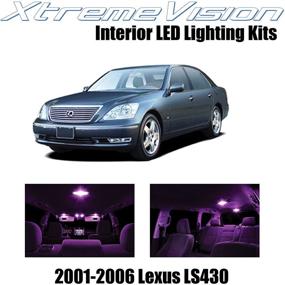 img 4 attached to XtremeVision Interior LED For Lexus LS430 2001-2006 (9 Pieces) Pink Interior LED Kit Installation Tool