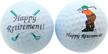 westman works happy retirement golfer sports & fitness logo