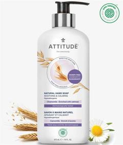 img 3 attached to ATTITUDE Natural Hand Soap for Sensitive Skin - Hypoallergenic & Dermatologist-tested - Chamomile 16 Oz