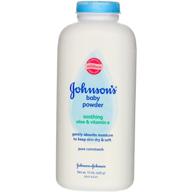 johnsons powder soothing vitamin ounce baby care logo