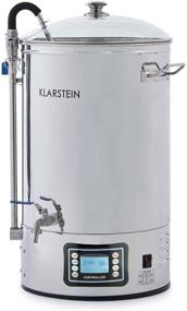 img 3 attached to 🍺 KLARSTEIN Mundschenk Beer Brewer - Ultimate Home Brewing System, Mash Tun, Home Fermentation of Beer and Wine, LCD and Touch Panel, 304 Stainless Steel, 8 Gallons (30 Litre) Capacity, Elegant Silver