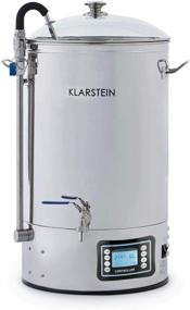 img 4 attached to 🍺 KLARSTEIN Mundschenk Beer Brewer - Ultimate Home Brewing System, Mash Tun, Home Fermentation of Beer and Wine, LCD and Touch Panel, 304 Stainless Steel, 8 Gallons (30 Litre) Capacity, Elegant Silver