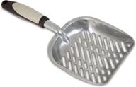 🐾 petmate metal litter scoop: durable silver design for efficient cat waste removal logo