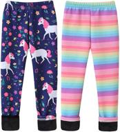 velvet leggings fleece lined length unicorn girls' clothing in leggings logo