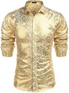 👕 coofandy fashion shirts: stylish nightclub casual men's clothing for shirts logo