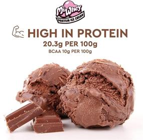 img 2 attached to 🍦 Mi Whey - High Protein Ice Cream Powder with BCAA, No Added Sugar, Low Fat & Carb, 100% Whey, Delicious Chocolate Snack (600g)