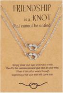 infinity knot best friend necklaces set for women, men, sisters, and friends - 2 or 3-piece friendship necklace logo