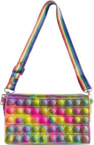 img 4 attached to 🌈 Yohica Rainbow Sensory Fidget Handbags