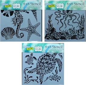 img 4 attached to 🎨 Creatures Painting & Drawing Templates for Crafters: Journaling, Scrapbooking, and Art Supplies