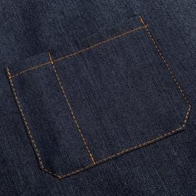 img 1 attached to Waterproof Denim Jean Kitchen Apron with Pockets for Women and Men