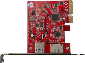 img 1 attached to 💻 StarTech.com 2-портовая карта USB 3.1 Gen 1 и eSATA PCIe - Контроллер PCI Express высокой скорости - 1x USB-A и 1x eSATA (PEXUSB311A1E)