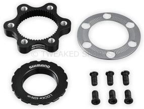 img 3 attached to 🔄 SHIMANO Centerlock to 6-Bolt Rotor Adapter Black - Efficient Conversion for Any Size