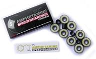 🏎️ unleash speed and precision with amphetamine skateboard bearings logo