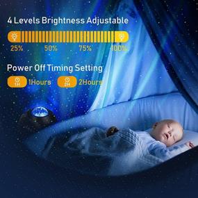 img 2 attached to 🌌 Leoity Star Projector for Bedroom: 3-in-1 Aurora Projector with Remote Control and Bluetooth Speaker - Black