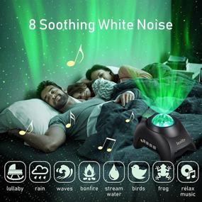 img 1 attached to 🌌 Leoity Star Projector for Bedroom: 3-in-1 Aurora Projector with Remote Control and Bluetooth Speaker - Black