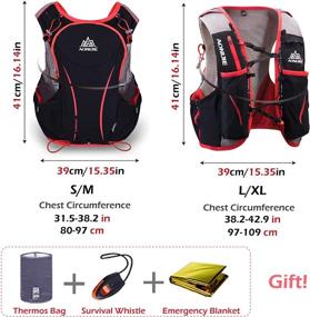 img 1 attached to 🏃 TRIWONDER Lightweight Deluxe Hydration Vest Backpack for Marathon Runners – Water Pack for Running Races