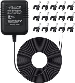 img 4 attached to Black 24 Volt Transformer & C Wire Adapter for Ecobee, Nest, Honeywell Smart WiFi Thermostats, Ring, Blink Video, Nest Hello, Skybell, August Doorbell: Power Supply Compatibility
