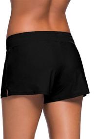 img 1 attached to Satinior Swimsuit Tankini Boardshort Swimwear for Women: Stylish & Versatile Swimsuits & Cover Ups