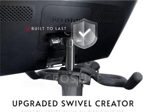 img 3 attached to 🔄 Crostice Upgraded Swivel Arm for Peloton Screen - 360º Movement Monitor Adjuster, Ideal for Peloton Pivot & Newer Models - Perfect Peloton Bike Accessory (Not for Peloton Bike+)