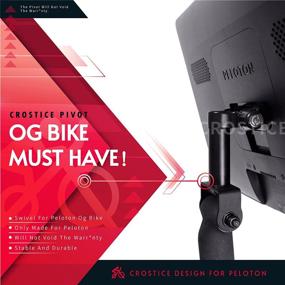 img 2 attached to 🔄 Crostice Upgraded Swivel Arm for Peloton Screen - 360º Movement Monitor Adjuster, Ideal for Peloton Pivot & Newer Models - Perfect Peloton Bike Accessory (Not for Peloton Bike+)