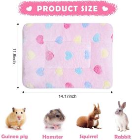 img 3 attached to Cozy Plush Bed for Small Animals: Guinea Pig, Hamster, Rabbit, Bunny, Chinchilla, Squirrel, Hedgehog (12x14inch)