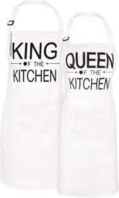 img 4 attached to Sevenstars Cooking Pockets Kitchen Adjustable Kitchen & Dining for Kitchen & Table Linens