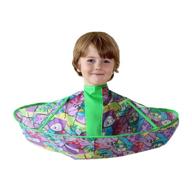 🐢 nordun 2021 professional hair cutting cape: foldable umbrella cloak with luckyturtle cartoon pattern - perfect for salon, barber & children hair styling (ages 3-12) logo