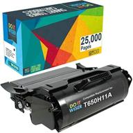 🖨 do it wiser high yield remanufactured toner cartridge replacement for lexmark t650h11a t650h21a t650 t652 t650dn t650n t652dn t652n t654dn (25,000 pages) logo