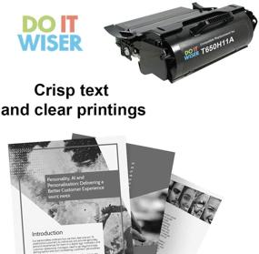 img 2 attached to 🖨 Do it Wiser High Yield Remanufactured Toner Cartridge Replacement for Lexmark T650H11A T650H21A T650 T652 T650DN T650N T652DN T652N T654DN (25,000 Pages)