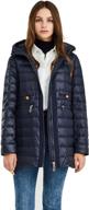 🧥 luzern goose women's down jacket: stylish water resistant winter parka for skiing logo