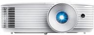 🖥️ optoma eh335 1080p dlp professional projector: powerful 3,600 lumens, perfect for business presentations & classrooms, network control, long-lasting lamp, built-in speaker, portable size logo