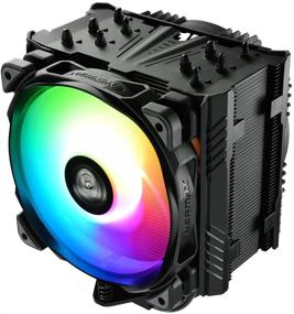 img 2 attached to Enermax ETS-T50 Axe Адресуемый RGB воздушный охладитель ЦП с тепловыделением 230 Вт + для AMD AM4/Intel LGA 1700/1200/1151 Универсальное гнездо 5 тепловых трубок с прямым контактом 120 мм вентилятора PWM черного цвета