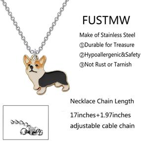 img 2 attached to FUSTMW Dog Lovers Necklace Gifts: Dachshund, Corgi, and Chihuahua Necklace for Dog Owners - Jewelry for Pet Lovers