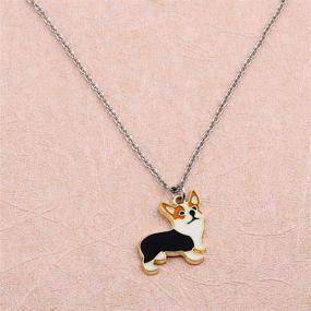 img 1 attached to FUSTMW Dog Lovers Necklace Gifts: Dachshund, Corgi, and Chihuahua Necklace for Dog Owners - Jewelry for Pet Lovers