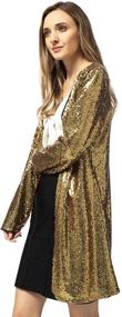 img 1 attached to 💫 Sparkle in Style with Anna-Kaci Women's Open Front Sequin Coat: Las Vegas Blazer for the Perfect Club, Party, or Cocktail Look!