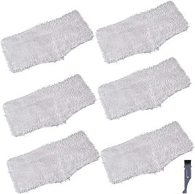 img 4 attached to 🧽 6-Pack of Washable Cleaning Pads for Shark Steam & Spray Mop SK410, SK435CO, SK460, SK140, SK141, S3101, S3250, S3251