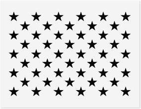 img 4 attached to 50 Stars Stencil Template Reusable