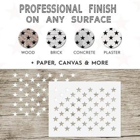 img 2 attached to 50 Stars Stencil Template Reusable