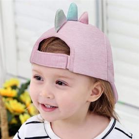 img 1 attached to Girls Baseball Cap Hat: Stylish Sun Protection for Kids During Spring and Summer Beach Adventures